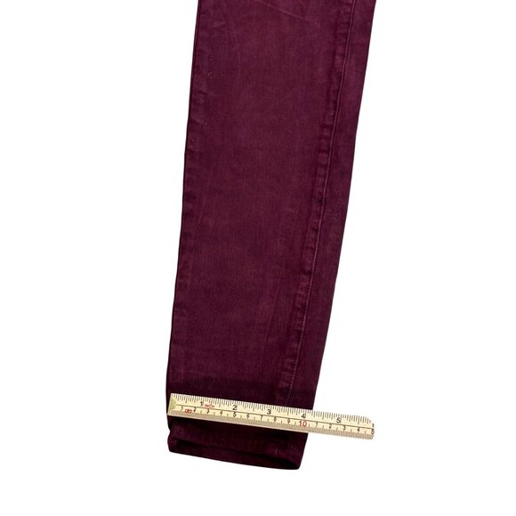 American Eagle Outfitters Womens Super Stretch Hi-Rise Jegging Size 4 Burgundy - Picture 14 of 14